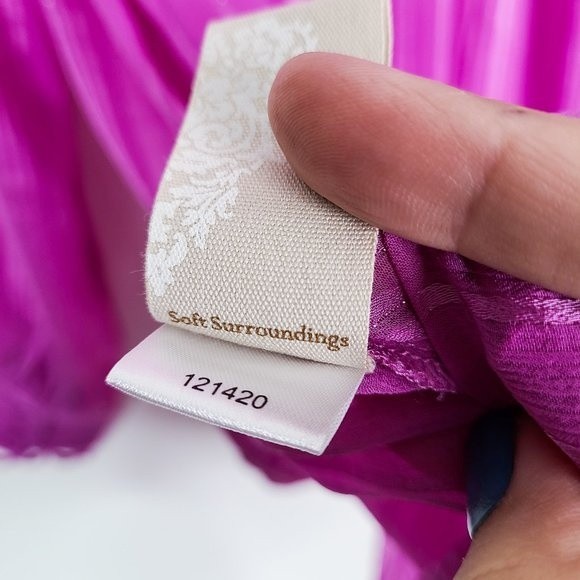 SOFT SURROUNDINGS Women's Yesena Long Sleeve Blouse Top Size Large NWT NEW - Picture 11 of 11